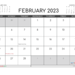 Free Printable February 2023 Calendar 12 Templates