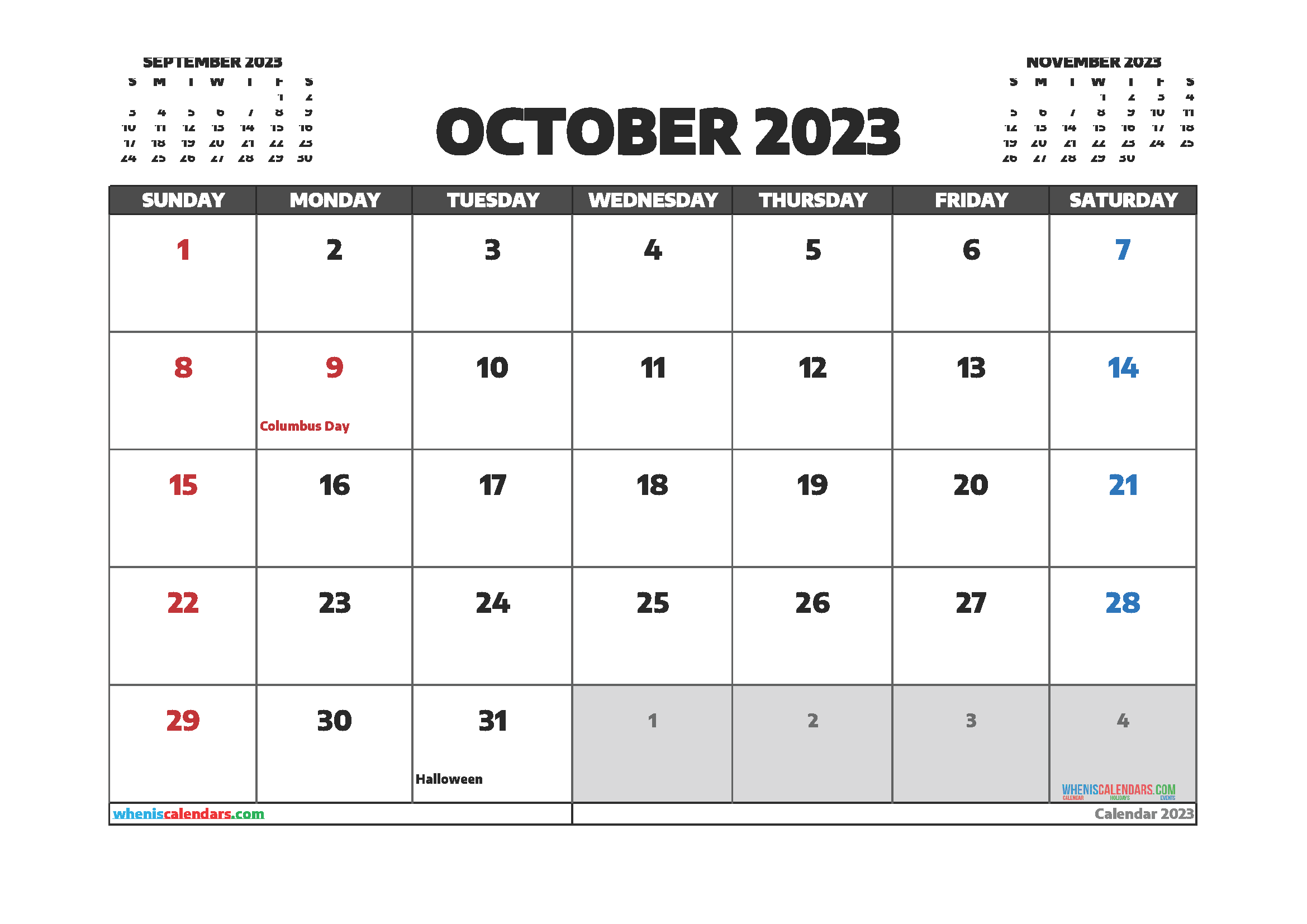 Free Printable November 2023 Calendar 12 Templates