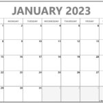 January 2023 Calendar Free Printable Calendar