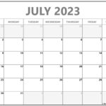 July 2023 Calendar Free Printable Calendar