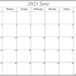 June 2023 Calendar Free Printable Calendar