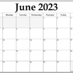 June 2023 Calendar Free Printable Calendar