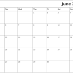 June 2023 Printable Calender