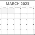 March 2023 Calendar Free Printable Calendar