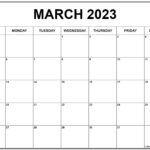 March 2023 Calendar Free Printable Calendar March 2023 Calendar Free