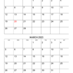 March 2023 Calendar Free Printable Calendar March 2023 Calendar Free