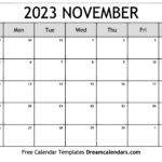 November 2023 Calendar Free Blank Printable Templates