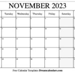 November 2023 Calendar Free Blank Printable Templates