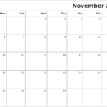 November 2023 Printable Blank Calendar