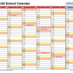School Calendars 2023 2024 Free Printable PDF Templates