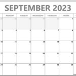 September 2023 Calendar Free Printable Calendar