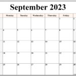 September 2023 Calendar Free Printable Calendar